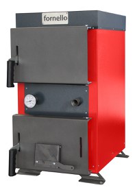 Cazan (centrala) cu plita pe combustibil solid (lemn, carbune, brichete), Fornello Rustic KP 20 kW - 1