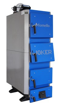 Cazan (centrala) pe combustibil solid, (lemn, carbune), Fornello JOKER 29 kW, cu Ventilator si Automatizare - 1