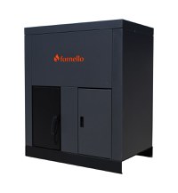 Centrala pe peleti Fornello Eco Energy 35 kW, echipata cu automatizare, afisaj digital, arzator fonta, curatare mecania a drumurilor de fum, buncar peleti integrat 75 kg - 1