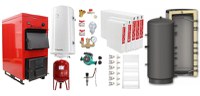 Pachet Centrala pe combustibil solid Fornello Eco Energy WB 35 kW, Puffer 1000 litri, Radiatoare Otel, Boiler Termoelectric, Vas Expansune, Pompa si Fitinguri Montaj - 1