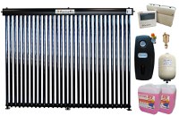 Pachet Panou solar presurizat cu tuburi vidate Heat Pipe Fornello 30 tuburi, destinat producerii de apa calda menajera, controller, vas expansiune, grup pompare, aerisitor 1/2, antigel - 1