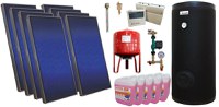 Pachet sistem solar presurizat, 8 panouri solare plane Sunsystem PК SL FP 2.0, Boiler cu 2 serpentine Fornello SOL 800 LT 2S, controller, vas expansiune, grup pompare, aerisitor 1/2, antigel - 1