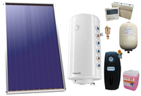 Pachet sistem solar presurizat, Panou Solar Plan Sunsystem Select PK SL CL NL 2.15 m², Boiler Fornello Optima GCV7/4S 150 l, 2 serpentine, grup pompare, controller, vas expansiune, antigel, aerisitor 1/2 - 1