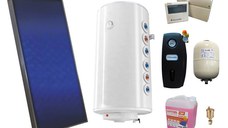 Pachet sistem solar presurizat, panou Sunsystem PК SL FP 2.0, Boiler 2 serpentine 120 litri, controller, vas expansiune, grup pompare, aerisitor 1/2, antigel