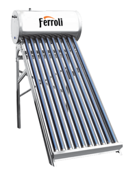 Panou solar presurizat din inox Ferroli Ecoheat - 12 tuburi si boiler 120L - 1