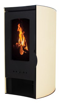 Termosemineu pe lemne, brichete si carbune Fornello Matera Ivory 27 kW - 1