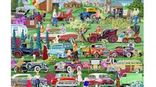 Puzzle din lemn - Vintage Cars - 200 piese