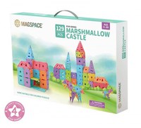 Set magnetic 129 pcs Magspace - Marshmallow Castle - 1