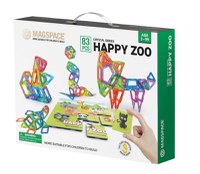 Set magnetic 83 pcs Magspace - Happy Zoo - 1