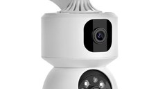 Camera de supraveghere dubla interioara SX626 pentru monitorizare bebelusi WIFi 360