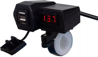 Incarcator USB pentru motocicleta 4in1 CD3311 afisaj LED - 1