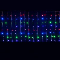 Instalatie 8094 MULTICOLOR 240 LED Perdea 3x3m Exterior Fir Alb Gros - 1