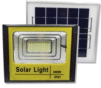 Kit Proiector TAI 200W 120LED cu Panou Solar Si Telecomanda - 1