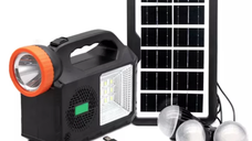 Kit solar de iluminare GD Times GD 102 cu 3 becuri radio