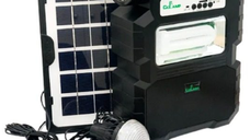 Kit solar portabil CCLAMP CL-810 cu 3 becuri incluse Radio FM si Bluetooth