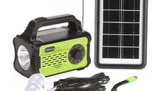 Kit solar profesional GD LITE 8076 Panou solar,acumulator,becuri