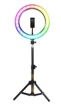 Lampa circulara profesionala LED Ring Light RGB Andowl Q MG34 diametru 26 cm - 1