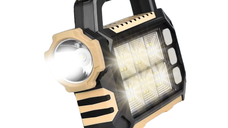 Lampa portabila solara 8029 cu 1led + 54 COB