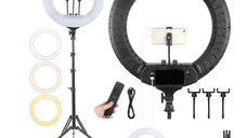 Lampa Ring Light LED 18 inch pentru selfie-uri HA