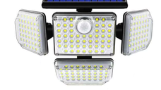 Lampa solara 292 LED cu 4 casete si senzor miscare