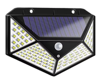 Lampa Solara Senzor De Miscare 100 LED 120 Grade Baterie 18650 - 1