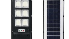 Lampa Stradala 180W LED SMD 8 CASETE Cu Panou Solar si Telecomanda