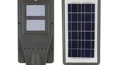 Lampa stradala cu leduri 40 w, panou solar, senzor de noapte/zi