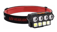 Lanterna de cap profesionala LL 6644 cu 4 LED + 4 COB puternice - 1