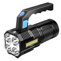 Lanterna de mana F 907 cu 4 LED si COB lateral - 1