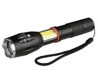 Lanternă TagLight Elite cu led Cree q5, zoom reglabil, Led lateral, 5 moduri de lumină din metal tactic - 1