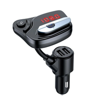 Modulator auto cu casca handsfree si usb V13 - 1