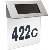 Numar casa solar LED fixare perete 20x18 cm - 1