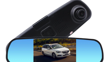 Oglinda auto cu inregistrare Full HD camera fata spate 4.3 inch si vedere nocturna