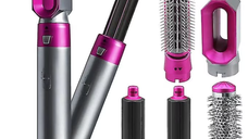 Perie de Par 5 in 1 Multifunctionala Hot Air Styler Multiple Accesorii incluse