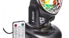 Proiector Disco LSY080 LED rotativ 360 cu telecomanda