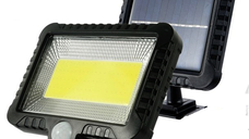 Proiector SOLAR 10W 100LED COB Senzor de lumina si miscare