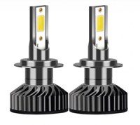 Set 2 becuri auto COB H11, 100W, lumina alb-rece, 12000 lumeni - 1