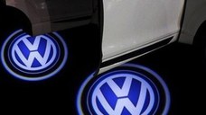 Set 2 Holograme LED cu LOGO VOLKSWAGEN pentru Portiere