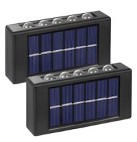 Set 2 Lampi Solare de Perete cu 5 led Iluminare Sus Jos - 1