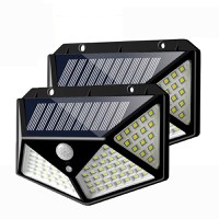 Set 2 Lampi ULTRA 100 LED Solare cu senzor de miscare si lumina 3 moduri ILUMINARE - 1