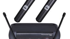 Set 2 Microfoane WG-X58 / X51 Wireless WVNGR Black cu receiver