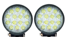 Set 2 Proiectoare LED TP-1642 auto offroad 42W 12V-24V 3520 lumeni ROTUNDE