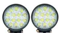 Set 2 Proiectoare LED TP-1642 auto offroad 42W 12V-24V 3520 lumeni ROTUNDE - 1