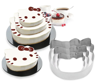 Set 3 forme pentru tort model Hello Kitty - 1