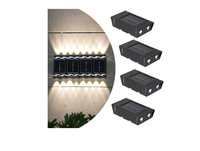 Set 4 lampi solare cu LED bidirectional sus jos - 1