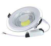 Spot Led COB 5W incastrabil tavan Fals si rigips cu margine de sticla - 1