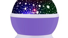 Star Master MOV GLOB 360 Lampa de Veghe cu Proiector Rotativ Stele