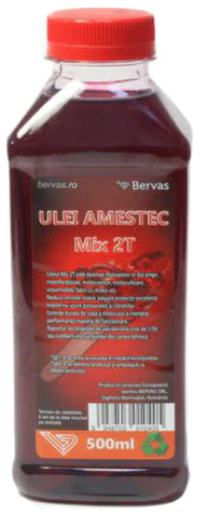 Ulei amestec MIX 2T pentru drujba si MTC (motocositori) rosu 500ml - 1