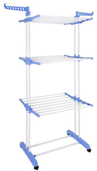 Uscator Vertical pentru Rufe Haine Mobil si Pliabil pentru Spatii Mici 173X78X50 cm - 1