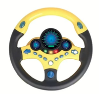 Volan interactiv cu lumini si sunete Learning Simulate Driver galben - 1